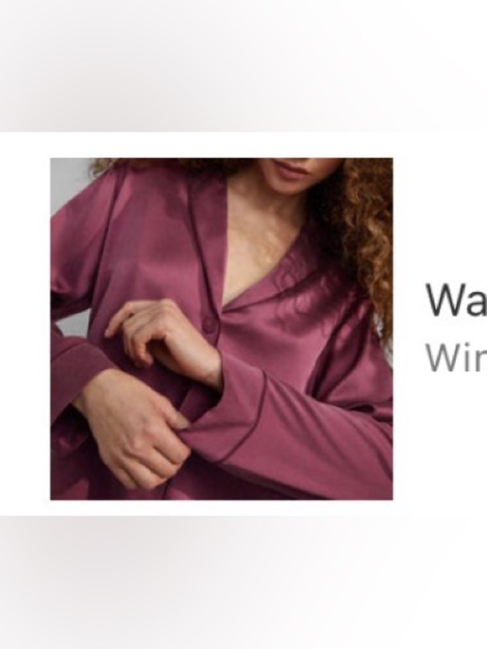 Lunya Deep Pink Silk Longsleeve Pajama Set | Medium | Winter rose Colliape Wine